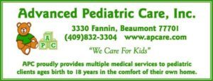 pediatric home care Southeast Texas, pediatric resources Beaumont, children's medical Golden Triangle,