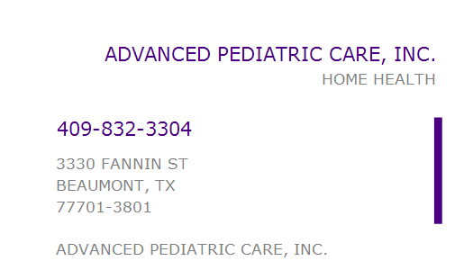 Advanced Pediatric Services In Home Healthcare SETX Family