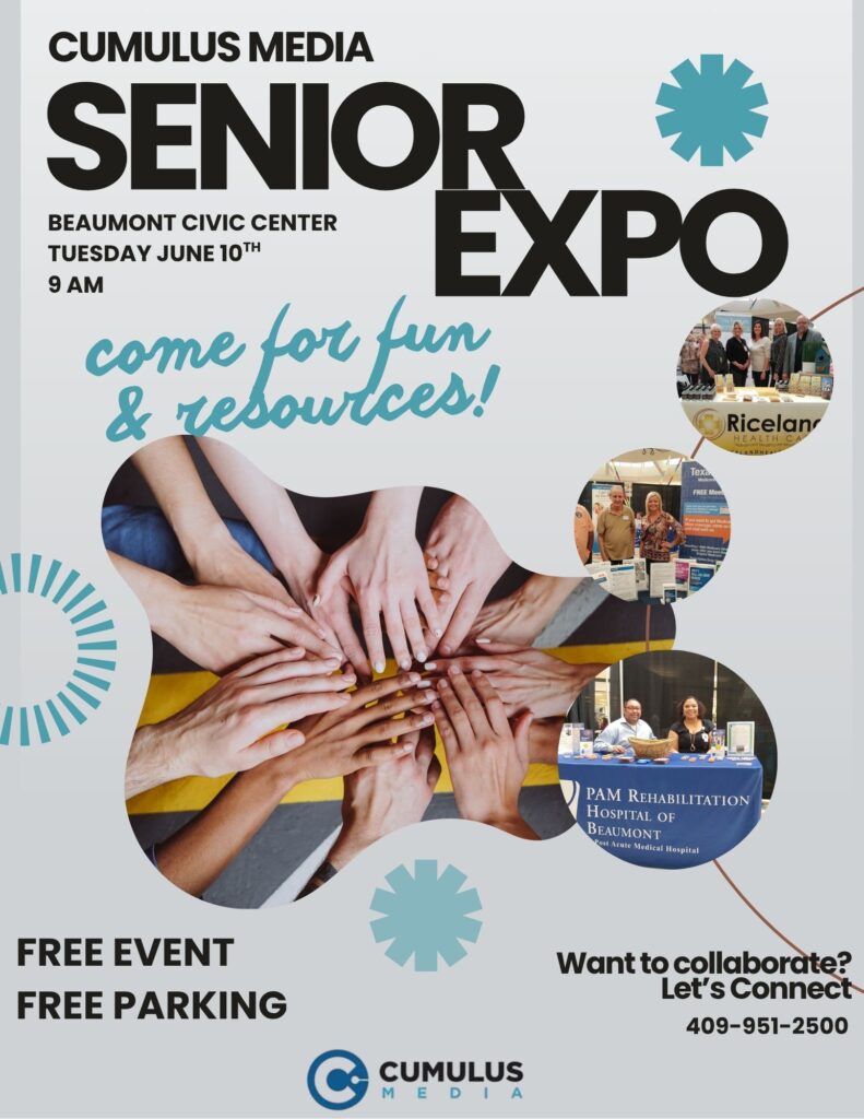 senior living Beaumont, Port Arthur senior activity guide, senior event calendar Texas, Southeast Texas senior citizen events,